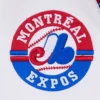 Montreal expos retro classic wool leather varsity jacket blue white 9