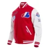 Montreal expos retro classic wool leather varsity jacket red white 2