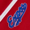 Montreal expos retro classic wool leather varsity jacket red white 7