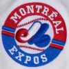 Montreal expos retro classic wool leather varsity jacket red white 8