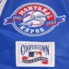 Montreal expos retro classic wool leather varsity jacket white blue 9