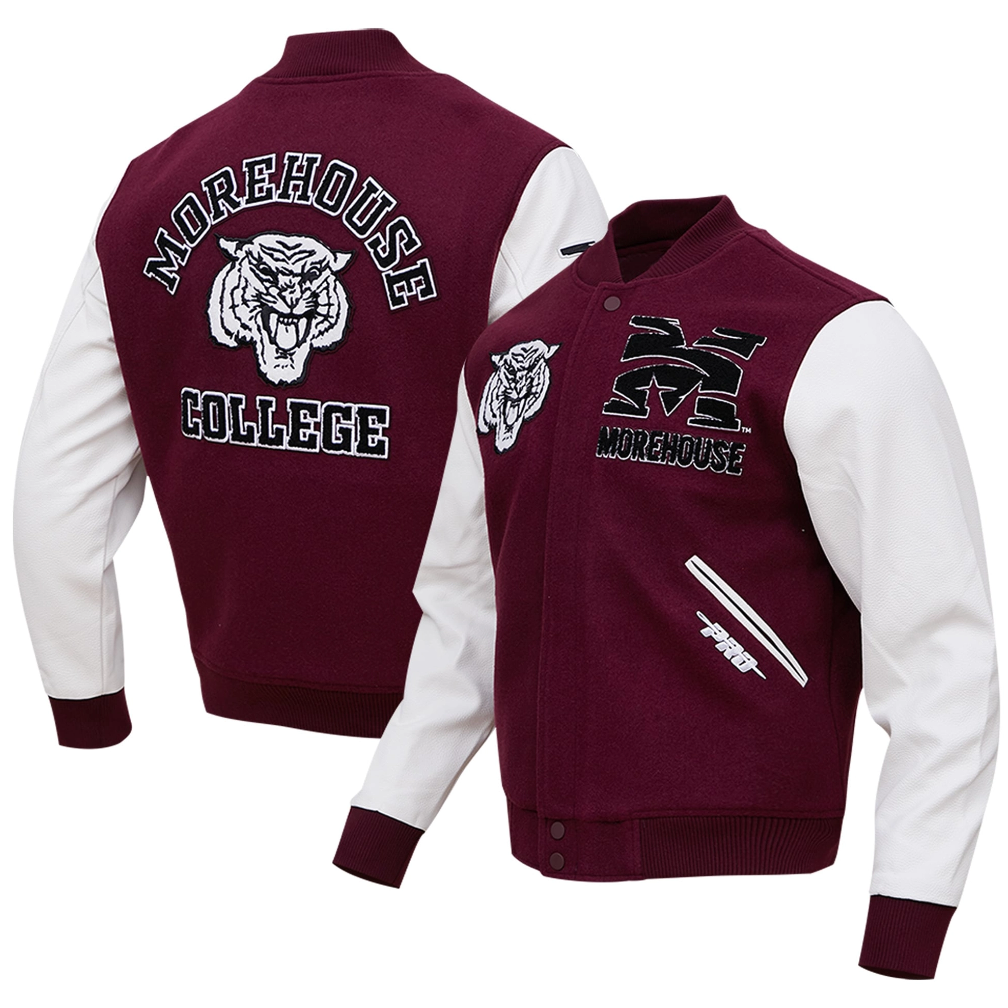 Morehouse maroon tigers classic maroon jacket