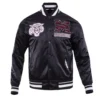 Morehouse maroon tigers classic satin black jacket