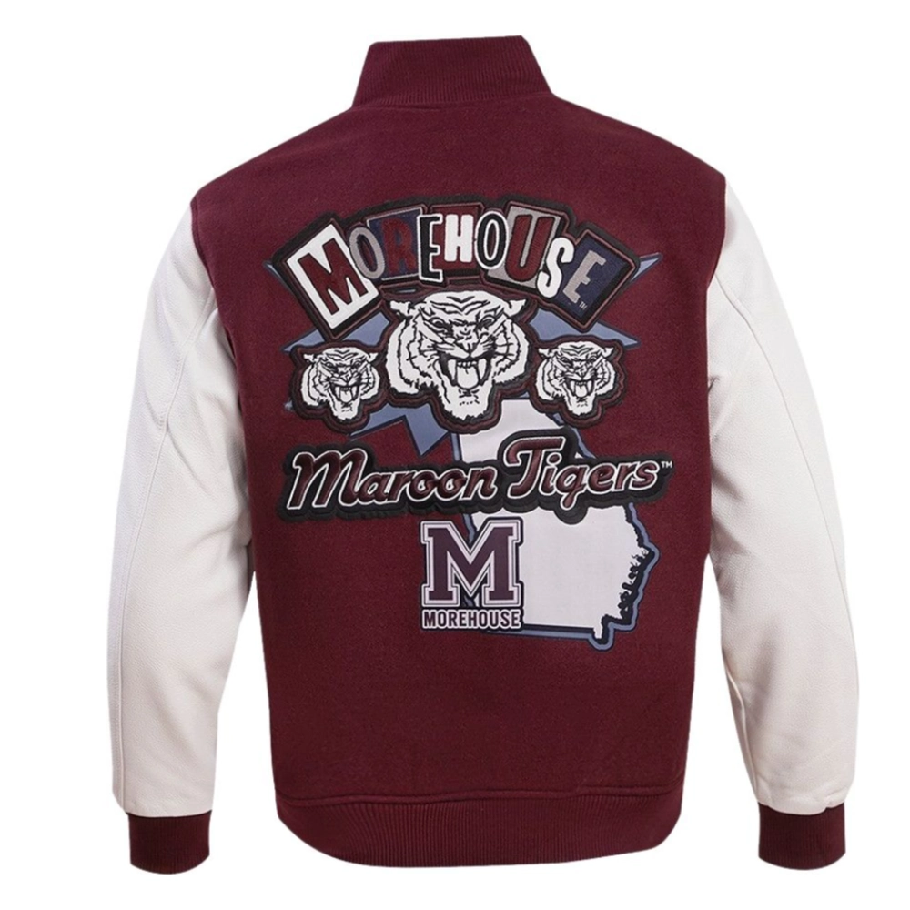 Morehouse maroon tigers homecoming marooon wool jacket