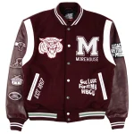 Morehouse Maroon Tigers Motto 3.0 Wool/Leather Jacket