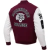 Morehouse maroon tigers woolleather maroon jacket
