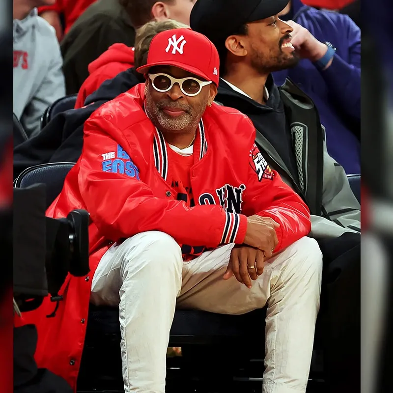 Msg nyc spike lee st johns red satin jacket