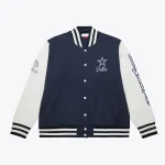 Dallas Cowboys Full-Snap Navy Fleece Jacket