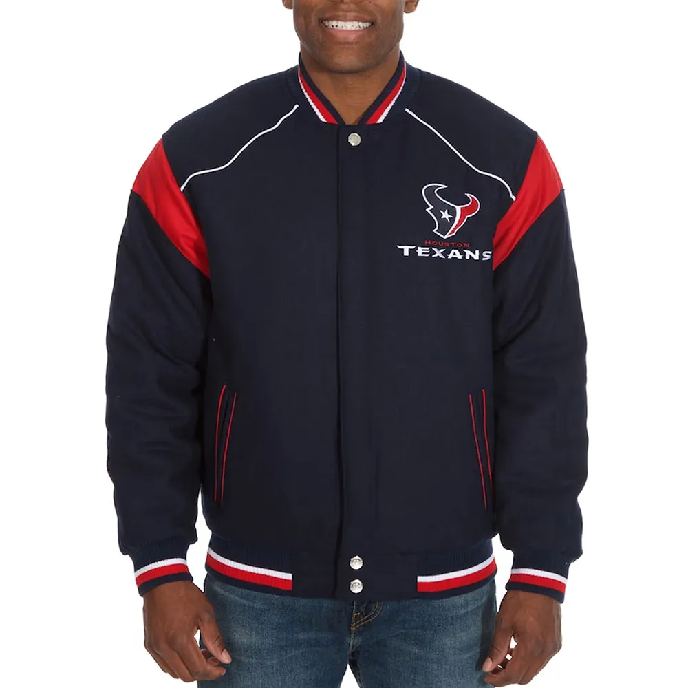 Navy houston texans teddy jacket