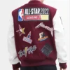 Nba hbcu pro standard all star logo wool varsity jacket