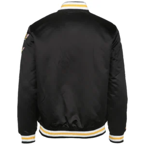 Nba los angeles lakers champ city black varsity jacket 2