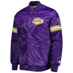 Los Angeles Lakers Pick & Roll Purple Satin Jacket