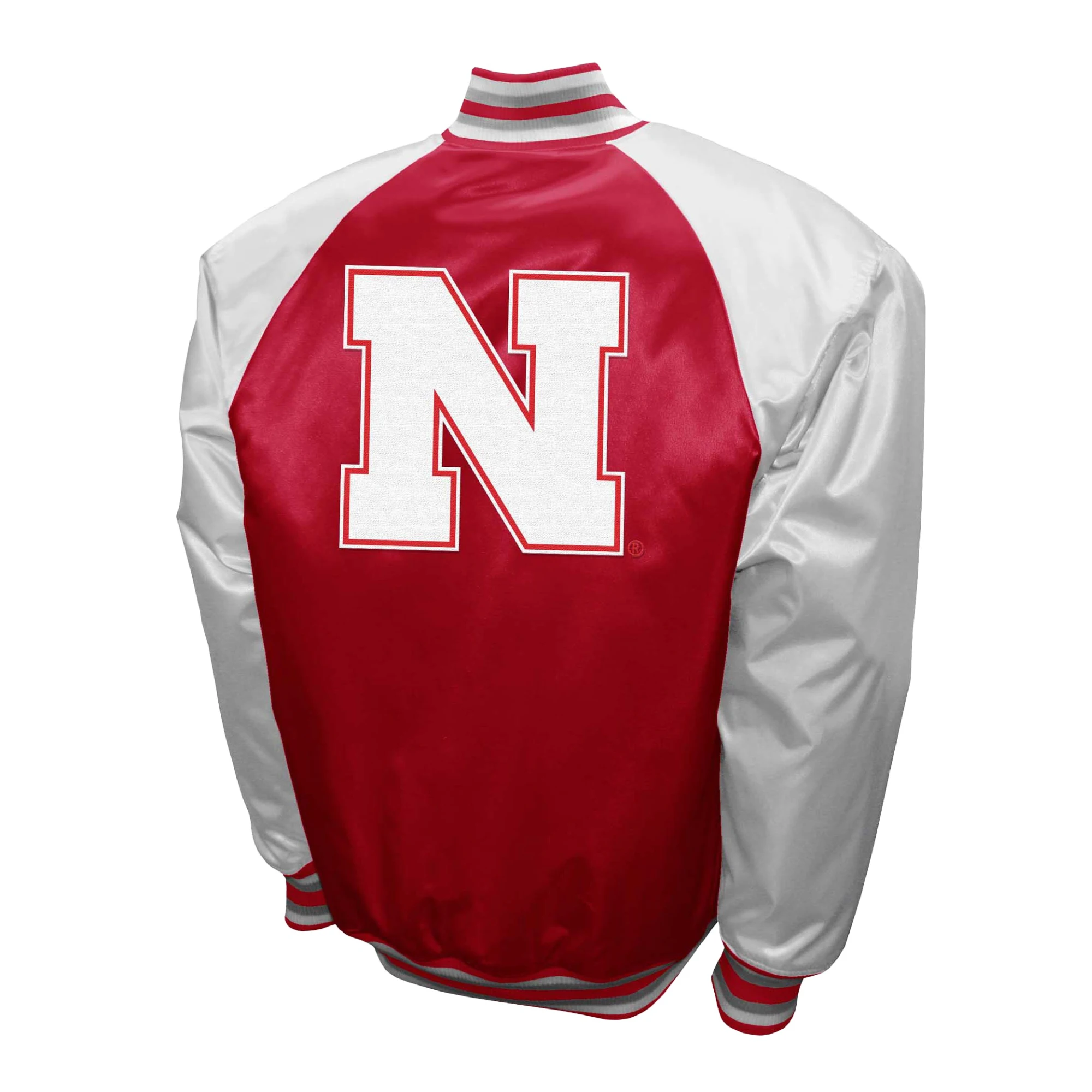 Nebraska huskers franchise club the game satin varsity jacket 1
