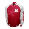 Nebraska huskers franchise club the game satin varsity jacket 2