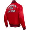 Nevada wolf pack las vegas classic rib satin red jacket