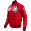 Nevada wolf pack las vegas classic satin varsity red jacket