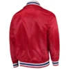 New england patriots captain satin varsity jacket red 2