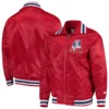 New england patriots captain satin varsity jacket red 4