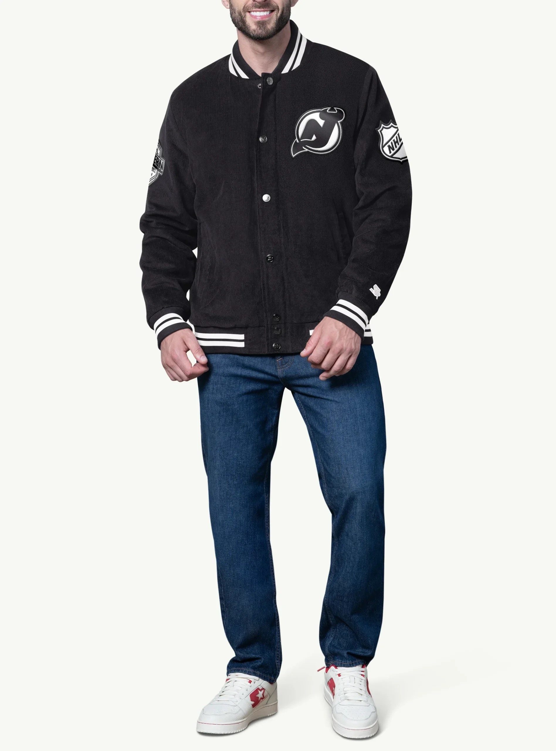New jersey devils blackout corduroy jacket scaled 1