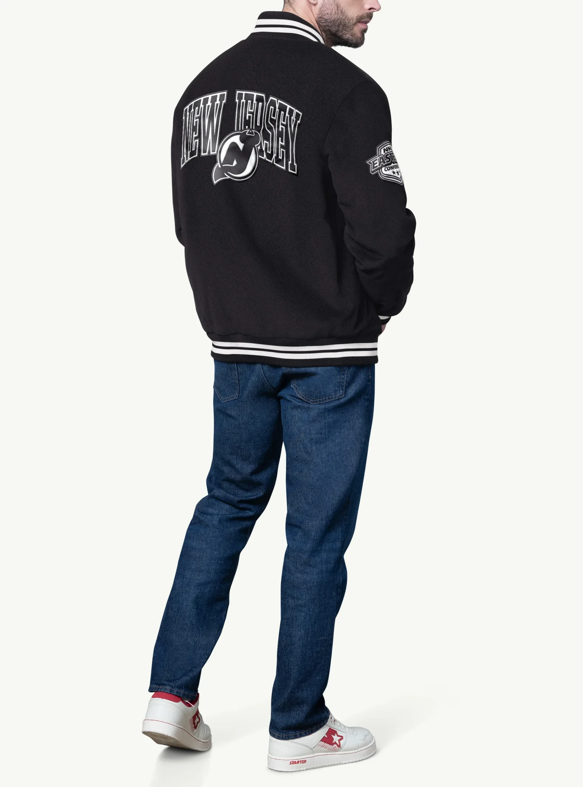 New jersey devils blackout corduroy varsity jacket scaled 1