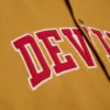 New jersey devils browncream dusted hooded front logo detail