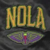 New orleans pelicans 202425 city edition black full snap jacket