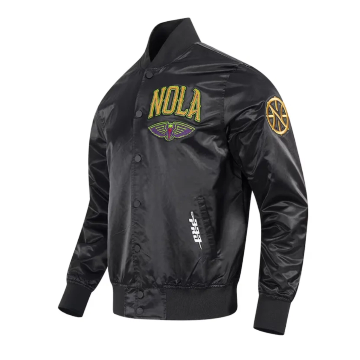 New orleans pelicans city edition black satin jacket