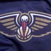 New orleans pelicans pro standard script tail navy satin varsity jacket 5