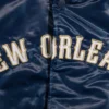 New orleans pelicans the offensive satin varsity jacket navy