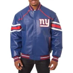New York Giants Full Leather Blue Varsity Jacket
