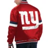 New york giants gridiron classics home game satin varsity jacket red 2
