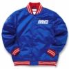 New york giants heavyweight royal satin jacket