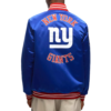 New york giants heavyweight satin blue jacket