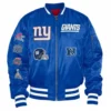 New york giants ma 1 bomber blue jacket