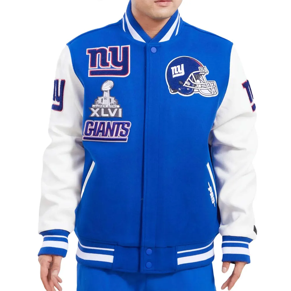 New york giants mash up varsity jacket