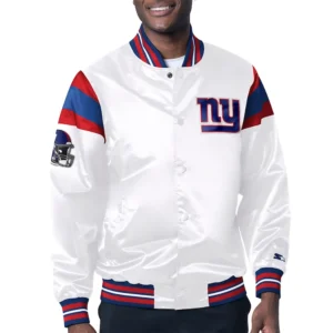 New york giants midweight white jacket