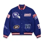 New York Giants Pennant Royal Wool Jacket