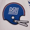 New york giants retro classic womens wool leather varsity jacket blue white