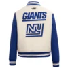 New york giants retro classic womens wool leather varsity jacket white blue 4
