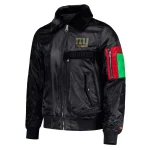 New York Giants Ty Mopkins Black Satin Jacket