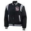 New york giants wear by erin andrews womens bomber jacket black 1