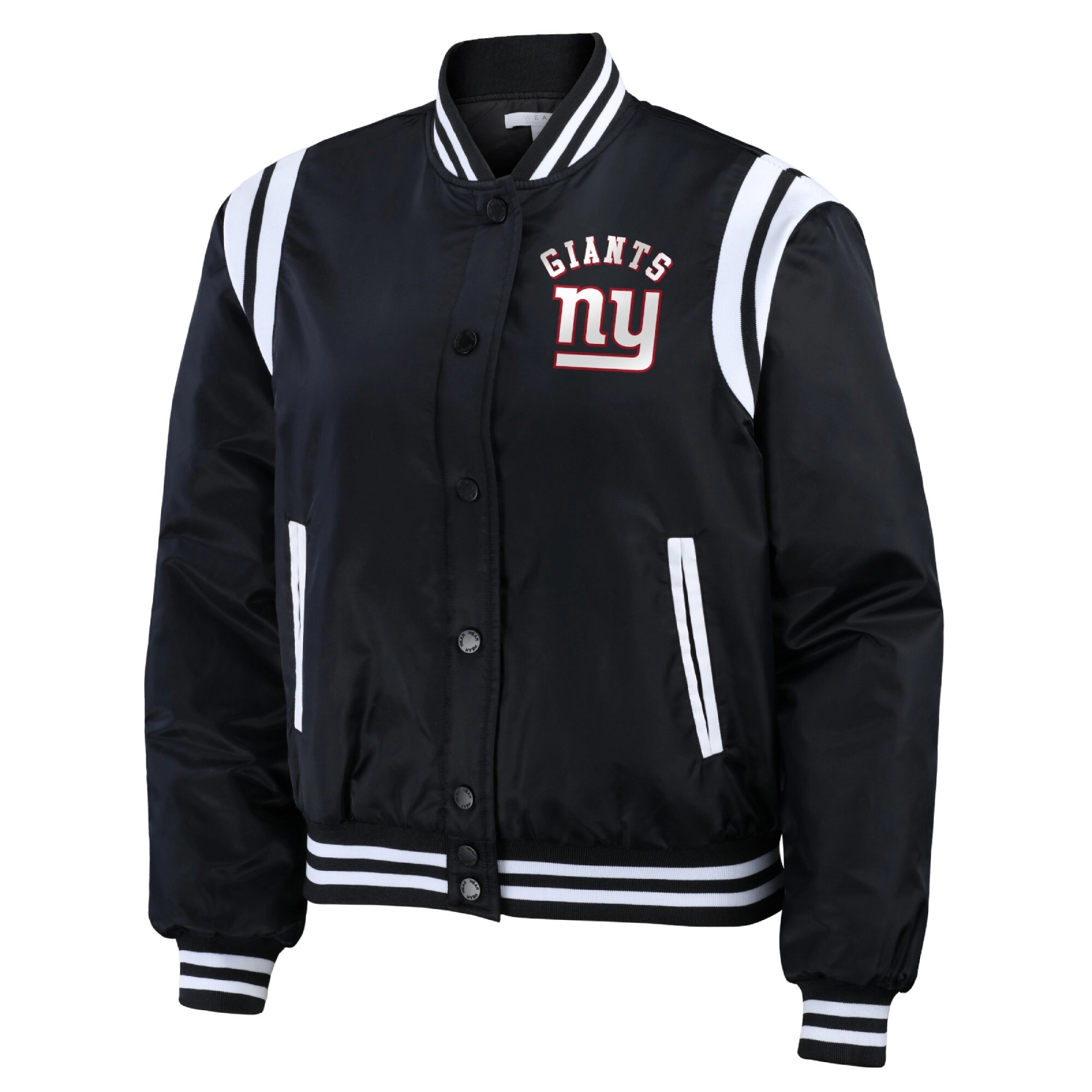 New york giants wear by erin andrews womens bomber jacket black 1