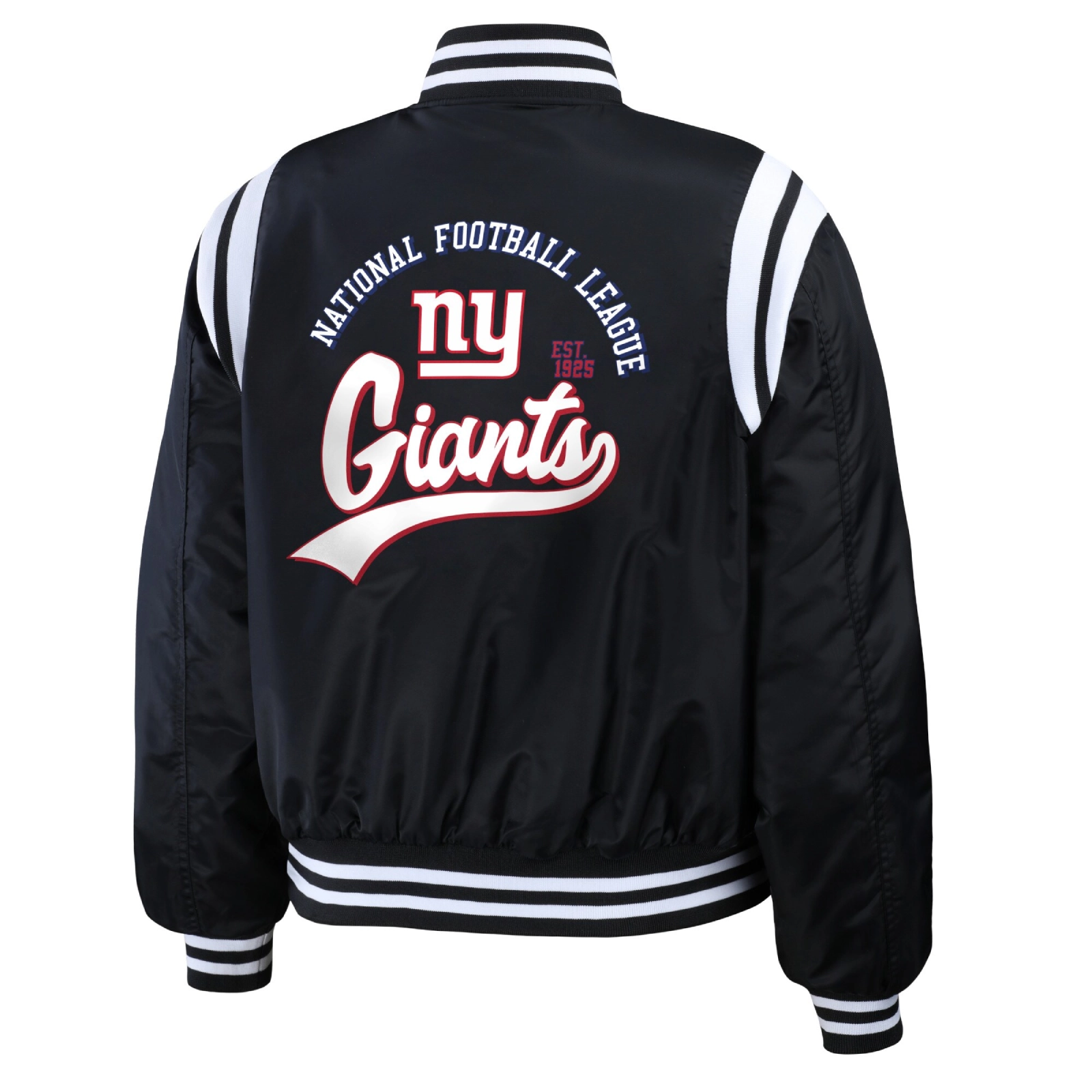 New york giants wear by erin andrews womens bomber jacket black 2