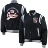 New york giants wear by erin andrews womens bomber jacket black 3