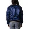 New york giants womens full zip bomber varsity blue jacket 1 1