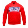 New york giants wordmark full snap jacket