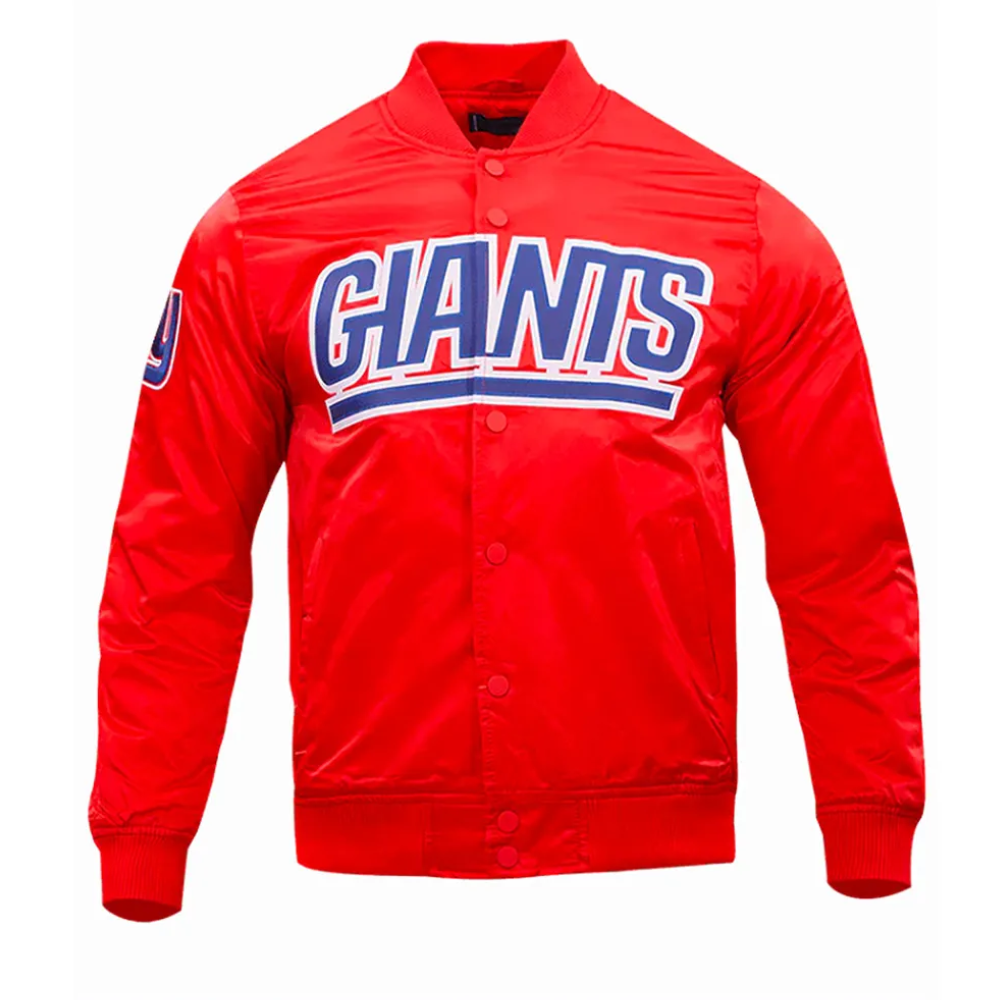 New york giants wordmark full snap jacket