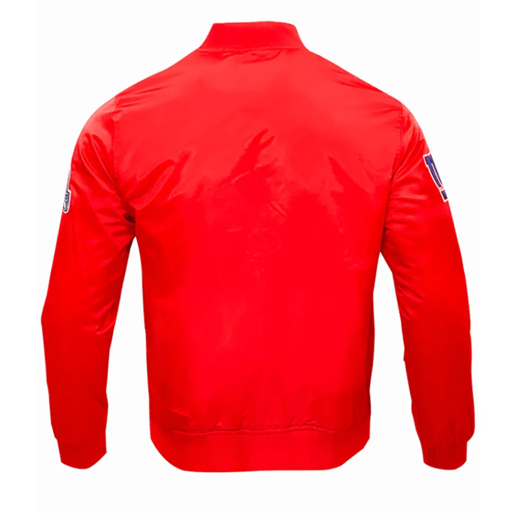 New york giants wordmark full snap satin jacket