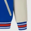 New york islanders blue full snap varsity jacket