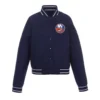 New york islanders front hit full snap jacket